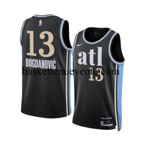 Maillot Basket Atlanta Hawks Bogdanovic 13 Nike 2023-2024 City Edition Noir Swingman - Homme